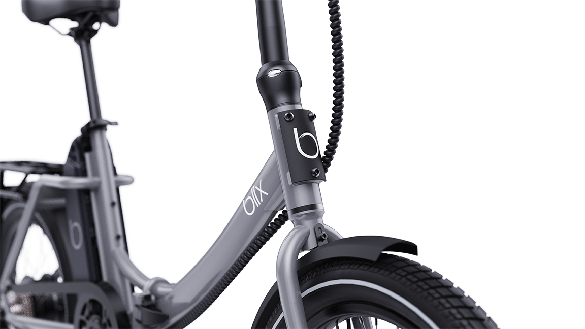 vital-bike elektrofahrrad Blix Vika X Folding Electric Bike, 8-Speed Shifting, Pedal Assist Sensor, UL Certified, 55 lbs Lightweight Commuter Ebike, Burgundy