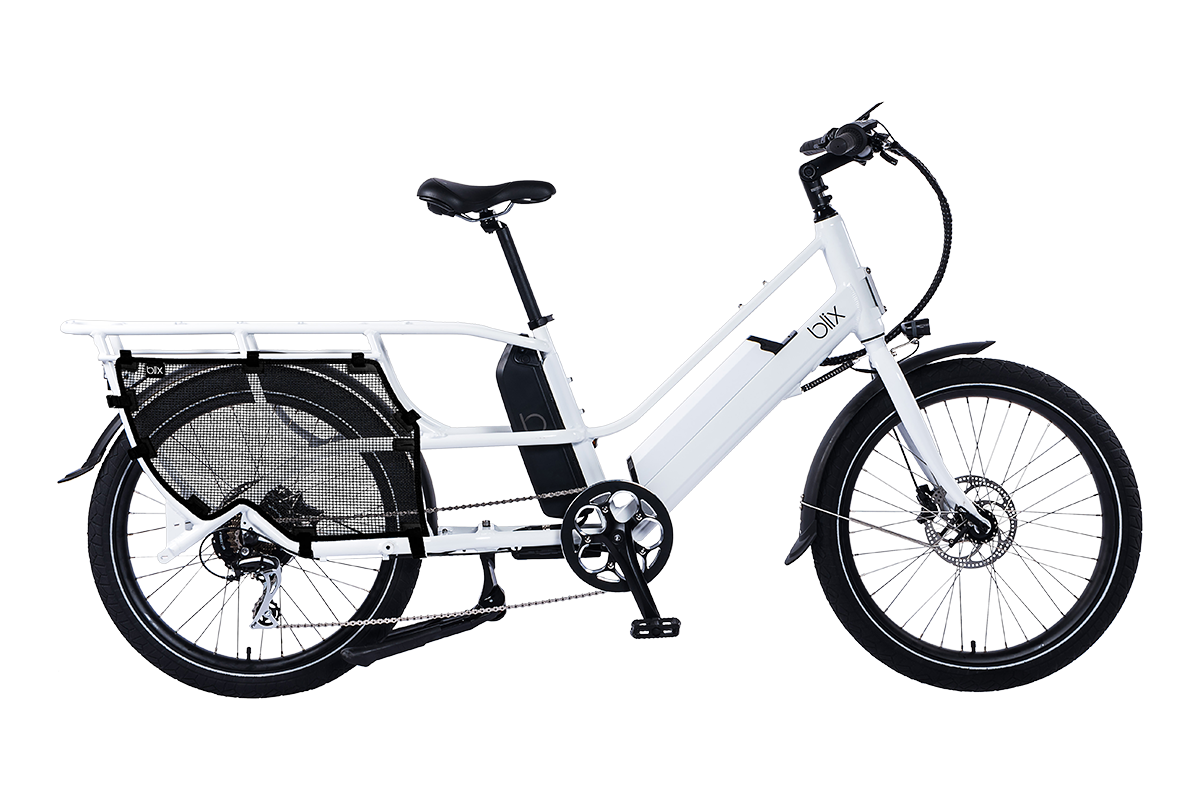 Packa Genie Cargo eBike, Dual Battery Bright White - Blix Electric Bikes